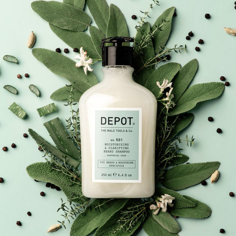 Depot No. 501 -  Moisturizing & Clarifying Beard Shampoo Sartorial Sage