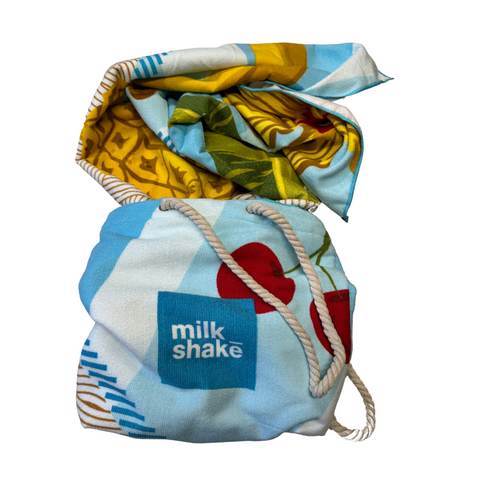 Milk Shake Sun & More - Håndklebag Blå