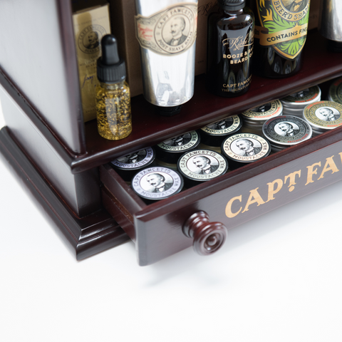 Captain Fawcett's - Wooden Display Cabinet