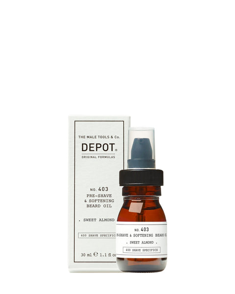 Depot No. 403 - Pre-Shave & Softening Beard Oil: Sweet Almond