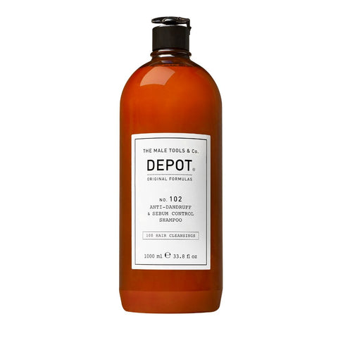 Depot No. 102 - Anti-Dandruff & Sebum Control Sjampo 1 Liter (salongstørrelse)