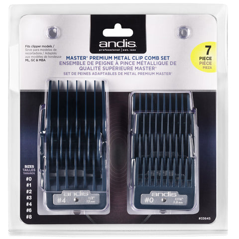 Andis - Master Premium Metal Clip Comb Set