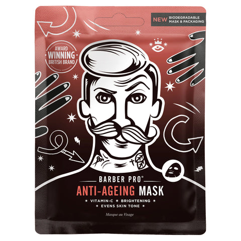 Barber Pro - ANTI-AGEING Facial Sheet Mask VITAMIN-C
