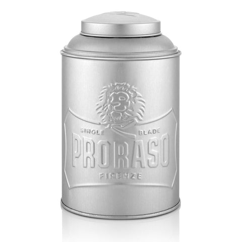 Proraso silver blade Post shave pulverbeholder i metall
