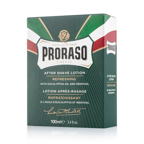 Proraso - Aftershave Lotion etterbarberingsvann (Eukalyptus og mentol)