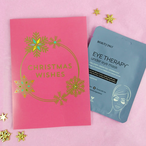Beauty Pro - Christmask Card with Eye Therapy under Eye Mask (Christmas Wishes) 2022