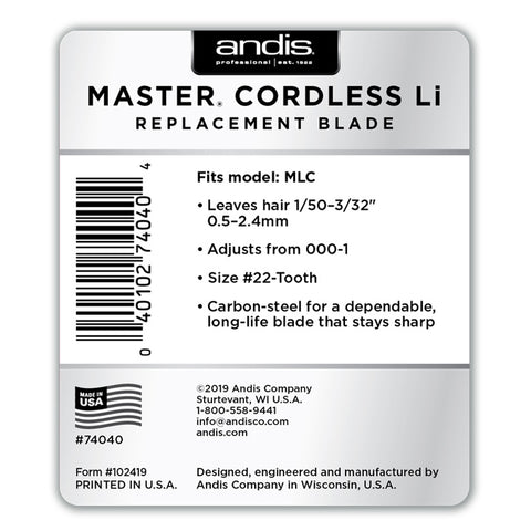 Andis - Master Cordless Replacement Blade -  000-1