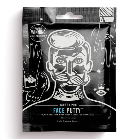 Barber Pro - Face Putty Peel-Off Ansiktmaske (3stk)