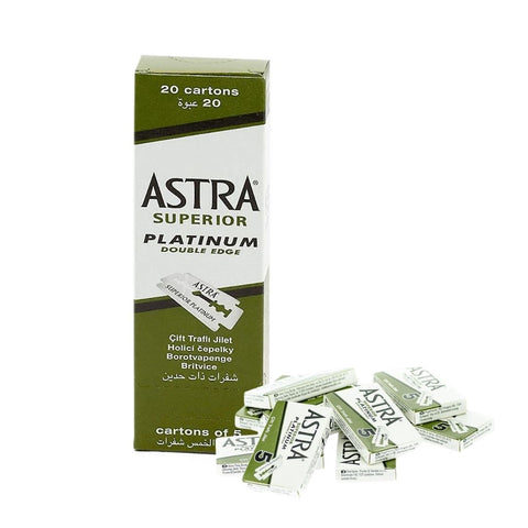 Astra Superior Platinum barberblader - 20 x 5-pakning